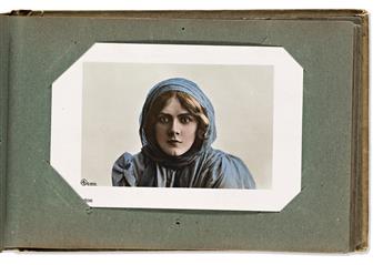 Edwardian Era Actresses. An Album of Embellished Real Photo Postcards. Miss Nellie Cables Collection.